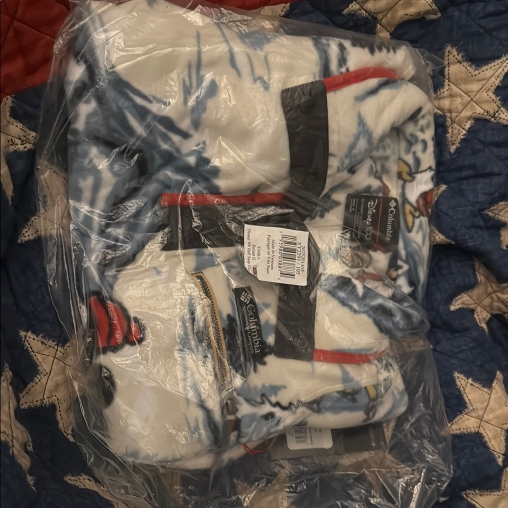 Disney 100. Columbia Fleece Jacket with Mountain Print